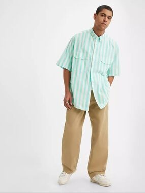 🪻 Levi's Skateboarding Loose Fit Harvest Gold Flat Front Chino Pants Size 34x30